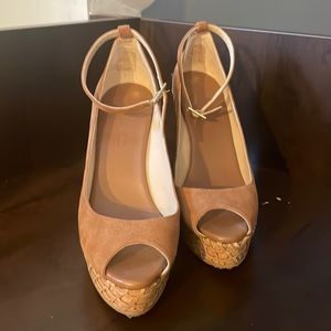 Jimmy choo ankle strap open toe wedges!! Size 39